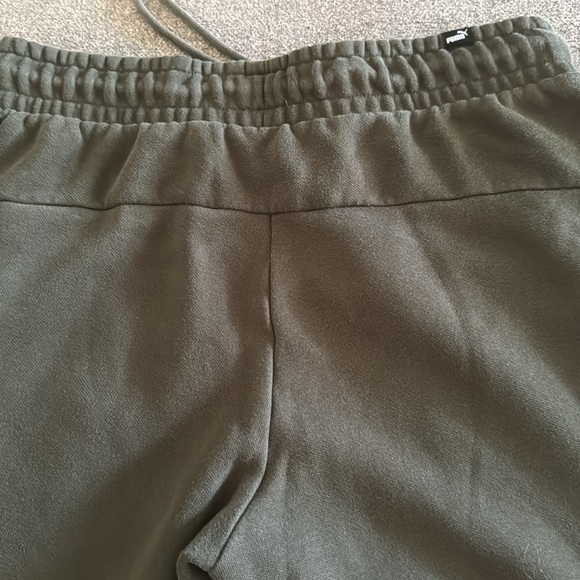 Puma Green Khaki sweatpants joggers size small - Picture 4 of 4